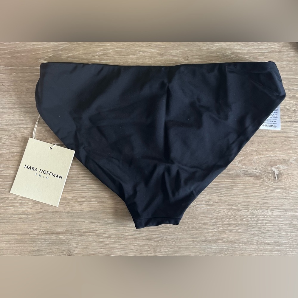 NWT Mara Hoffman Dori Black Bikini Swimsuit Bottom size S - Picture 8 of 8
